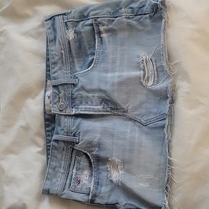 Hollister denim mini skirt